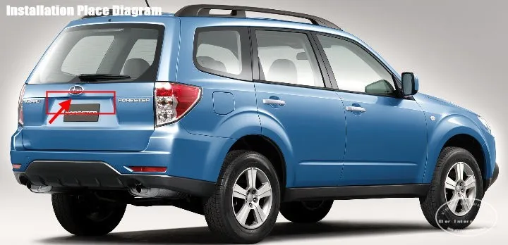Cámara de visión trasera Liislee instalada en Subaru Forester