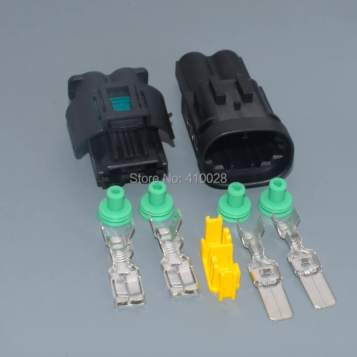 Conector macho y hembra vistos de frente