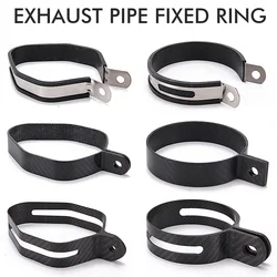 Silenciador escape universal abrazadera fibra carbono para moto