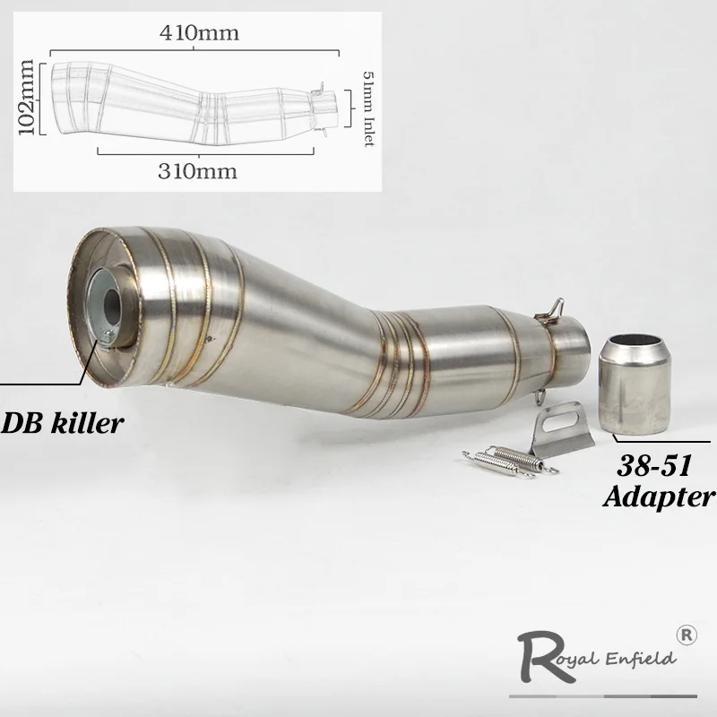 Silenciador de escape universal 51 mm para moto Honda, Yamaha y KTM - imagen 3