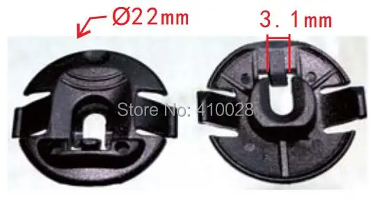Shhworldsea 4F0825429A Grapa de plástico para paso de rueda Audi