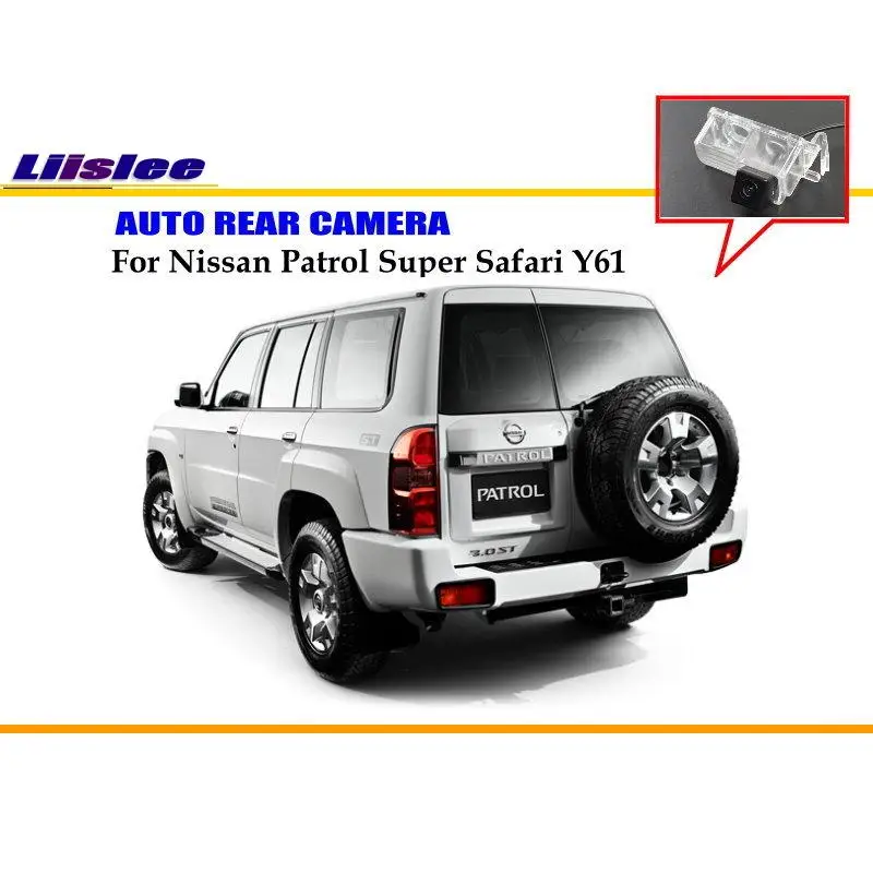 Cámara de visión trasera CCD HD para Nissan Patrol Safari Y61