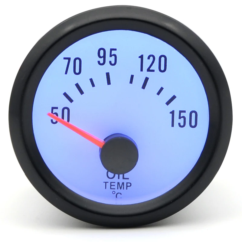 Tacómetro RPM temperatura aceite agua motor LED 52mm analógico - imagen 3