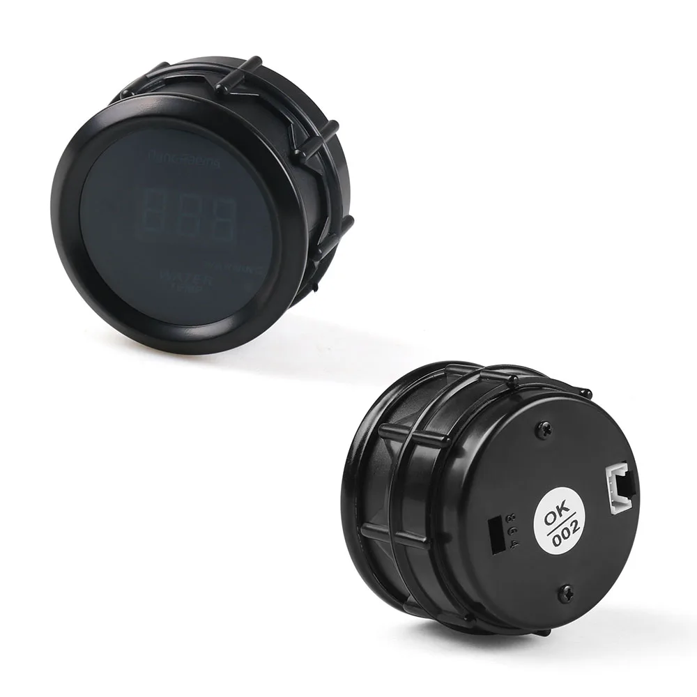 Dynoracing medidor temperatura agua motor digital 52mm LED azul - imagen 4