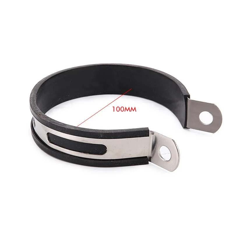 Silenciador escape universal abrazadera fibra carbono para moto - imagen 5