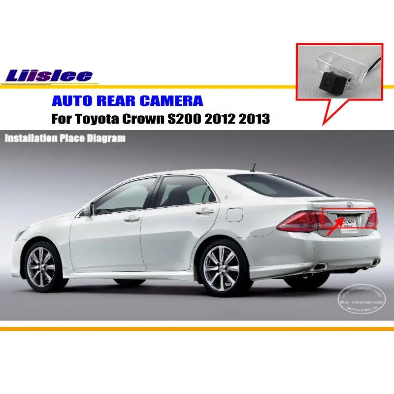 Cámara de aparcamiento trasera HD CCD para Toyota Crown S200/S210