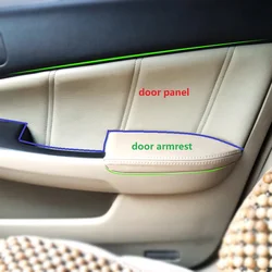 Maneta interior de puerta microfibra para Honda Accord 7ª gen 2003-2007