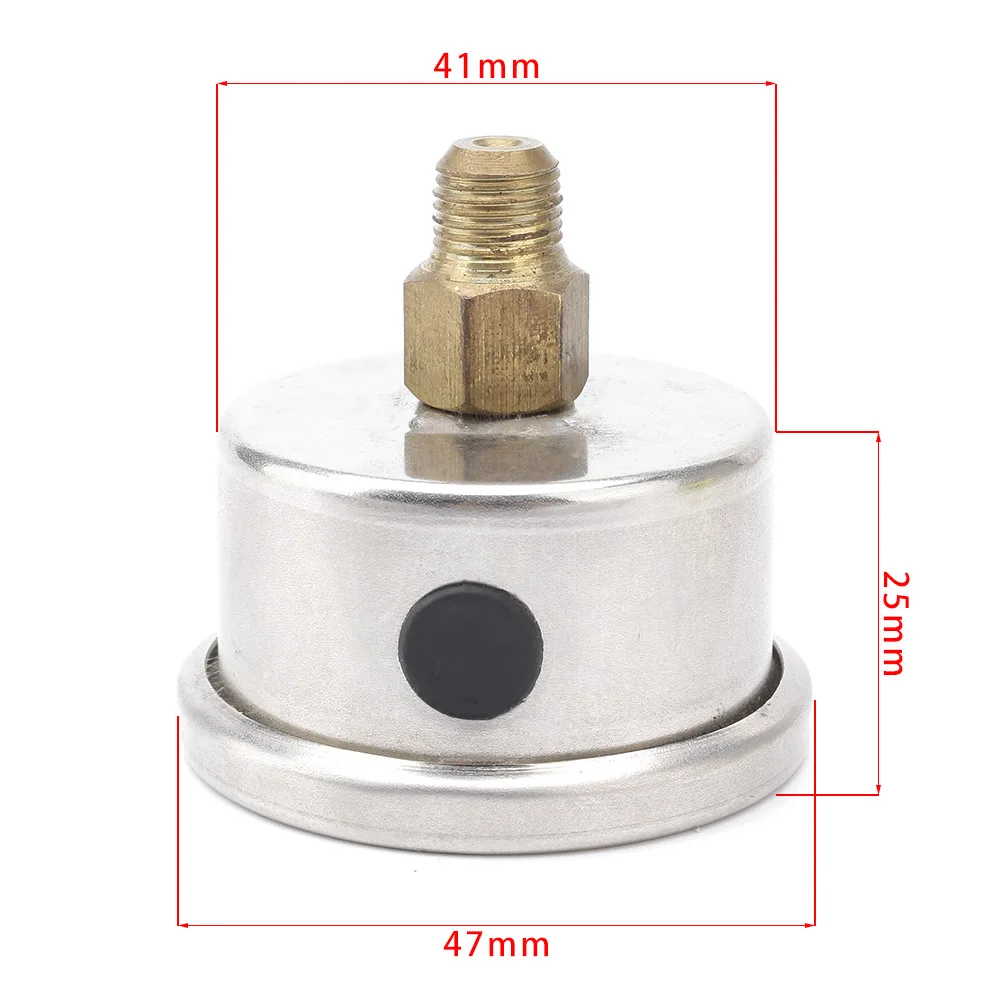 Indicador de presión de combustible líquido 0-160 psi, prensa de aceite, indicador de combustible, cara blanca, Universal 1/8 NPT TT100917 - imagen 4