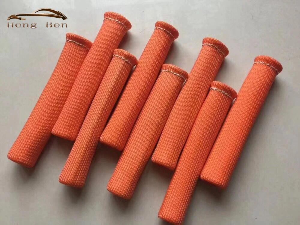 Manga de cable de bujía en uso