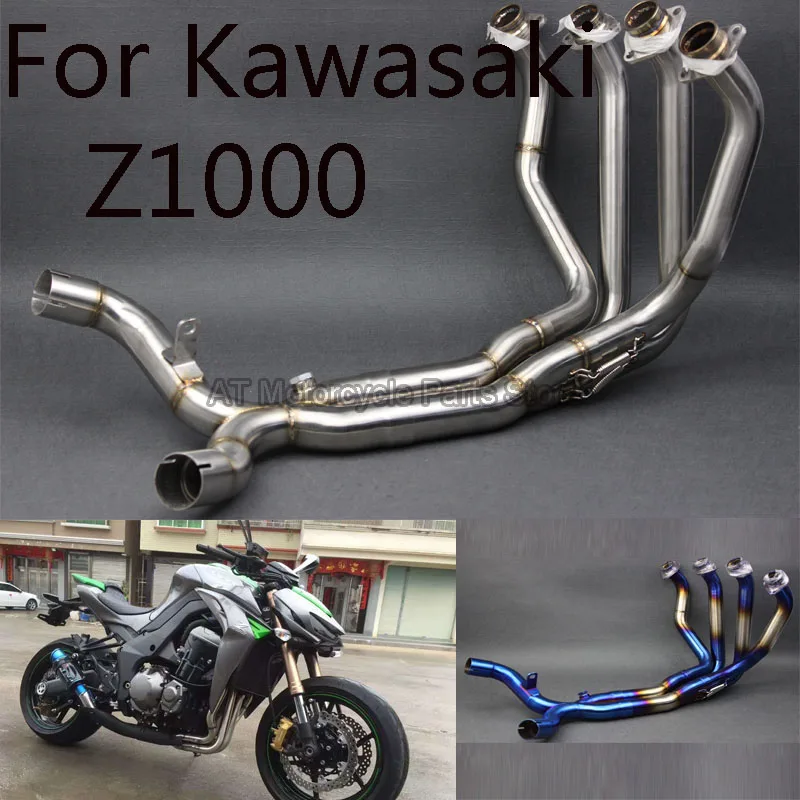 Esacpe silenciador de escape Kawasaki Z1000 2010-2021 azul plateado