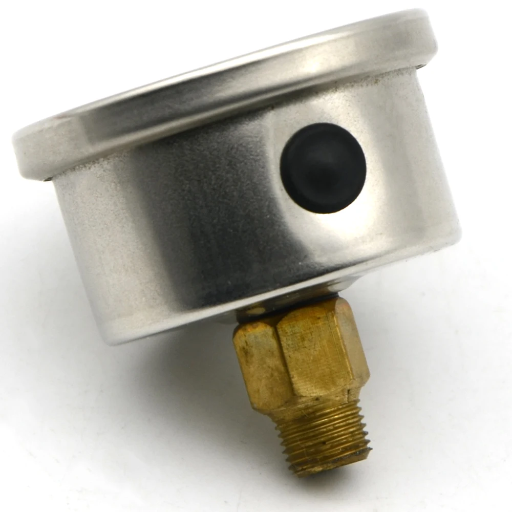 Manómetro de presión de combustible 0-100 PSI cromado universal - imagen 5