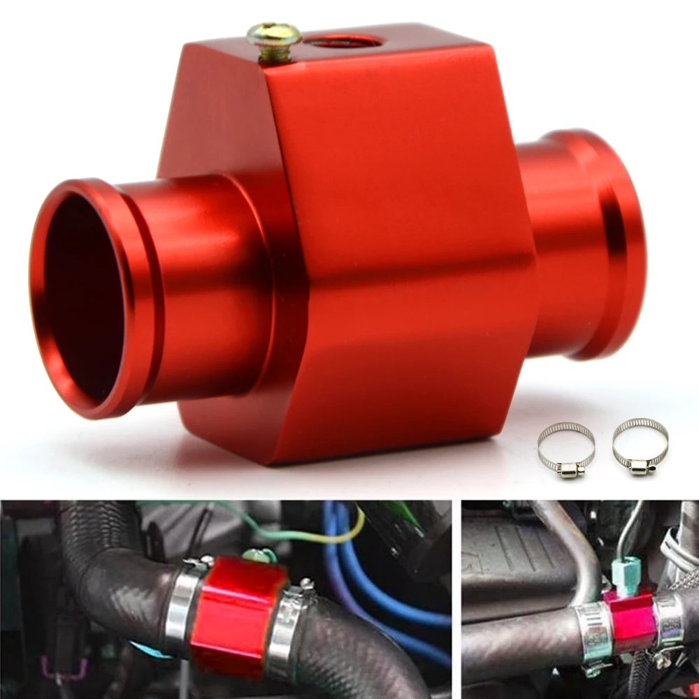 Adaptador sensor temperatura refrigerante rojo competición 28-40mm