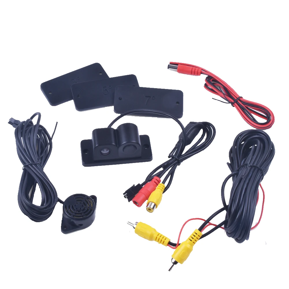 Kit de cámara de marcha atrás CCD con sensores y aviso LED - imagen 2