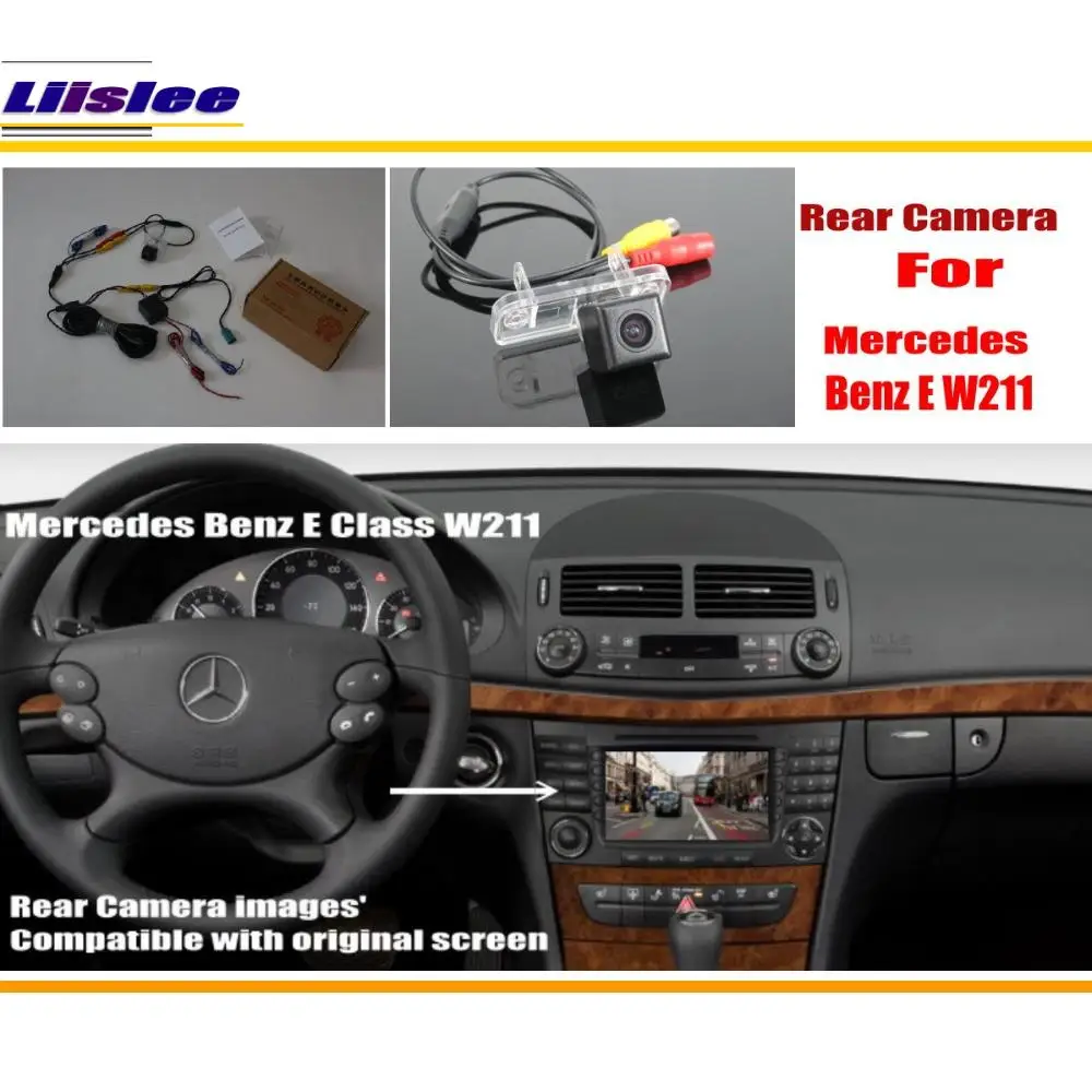 Cámara trasera Mercedes Clase E W211 2002-2009 con pantalla