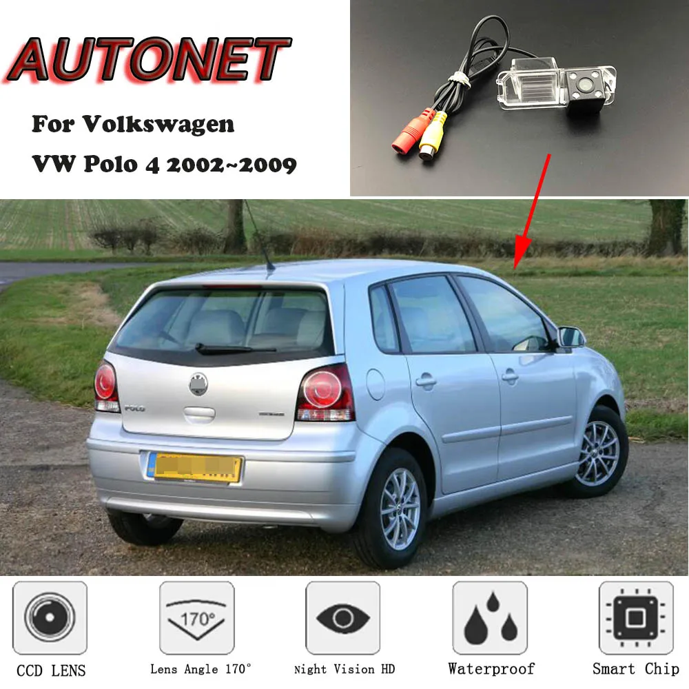 Cámara de marcha atrás AUTONET para VW Polo 4 MK4 9N 2002-2009