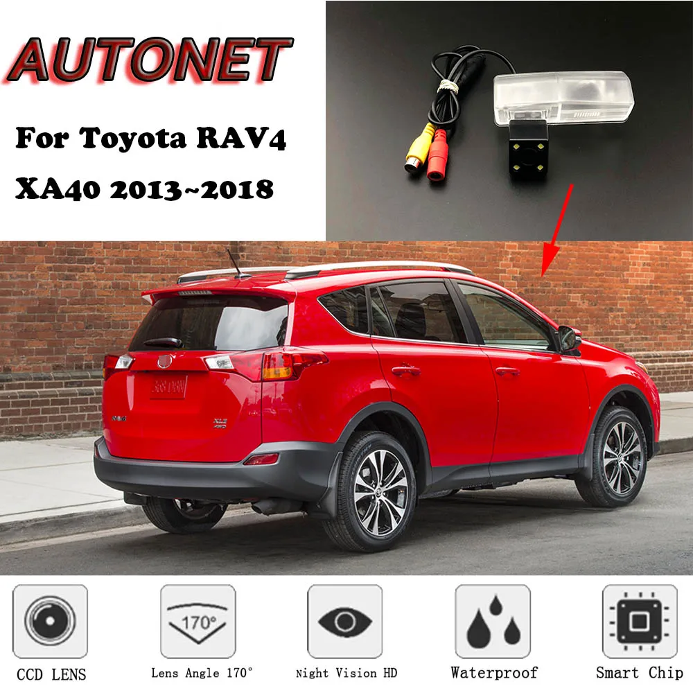 AUTONET Cámara trasera Toyota RAV4 XA40 con visión nocturna