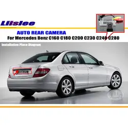 Cámara de visión trasera de coche, Kit de accesorios para vehículo de estacionamiento para Mercedes Benz C160 C180 C200 C230 C240 C280 AUTO HD CCD