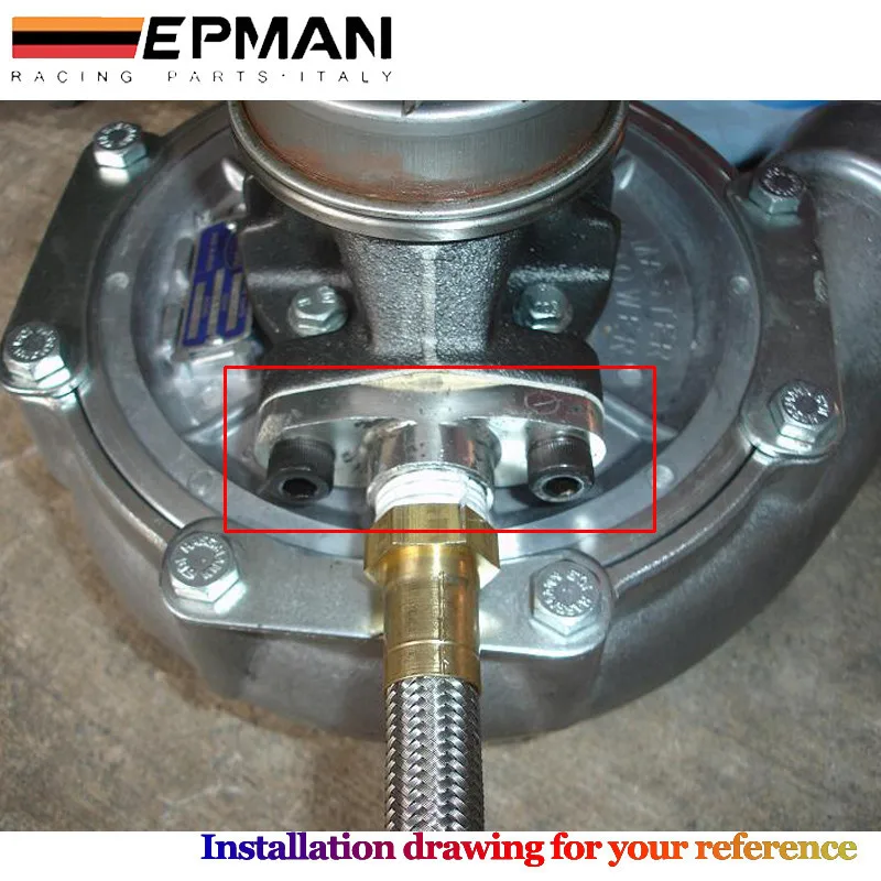 Aplicación del adaptador en un turbo T3 o T4