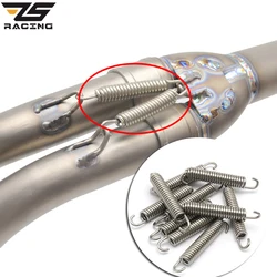 Resortes de escape ZS Racing acero inoxidable giratorios para moto