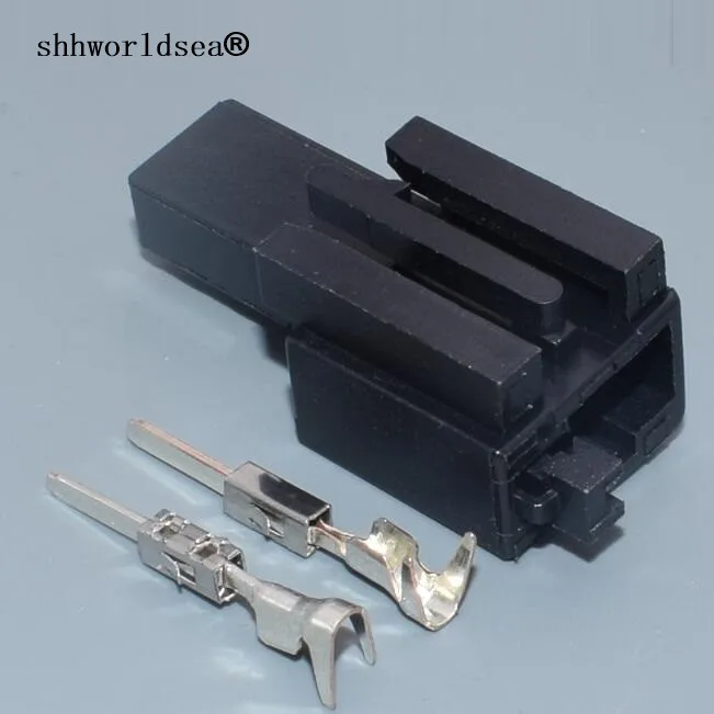 Shhworldsea 1J0 973 332 Conector eléctrico de puerta VW, 2 pines