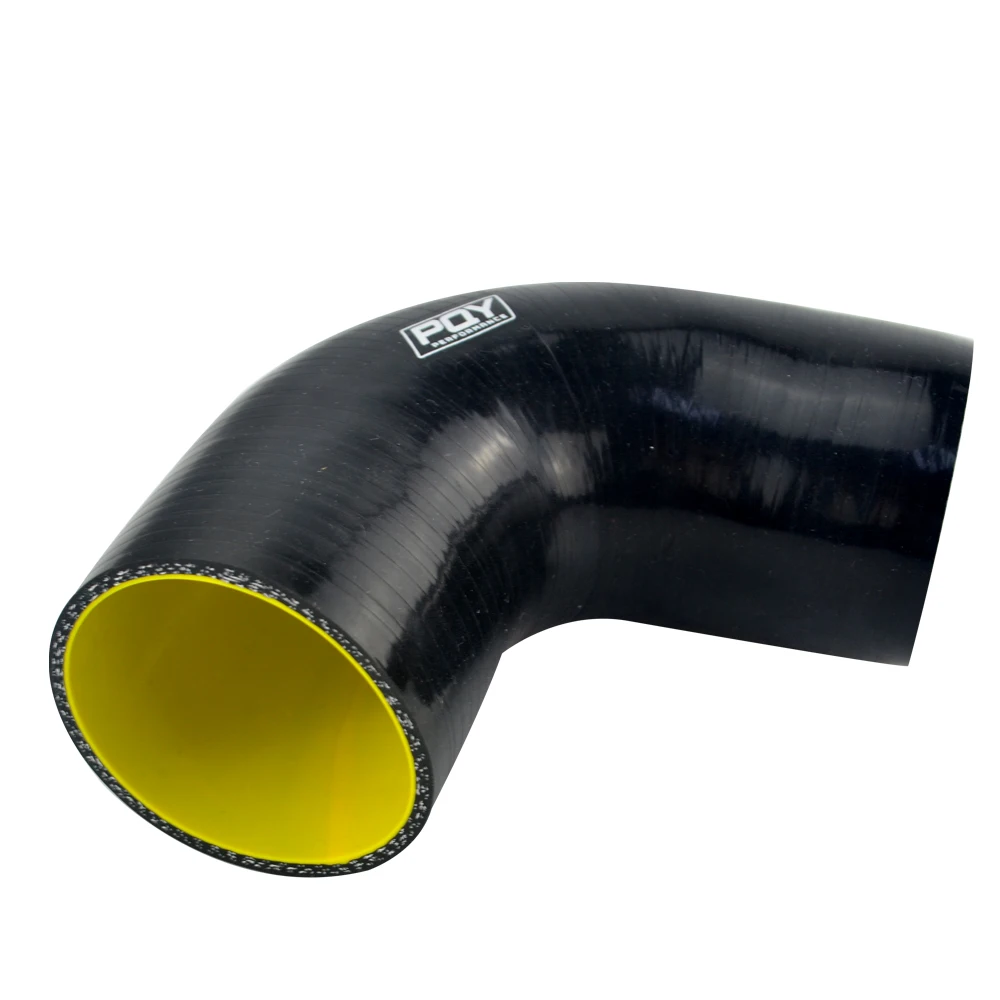 Manguera silicona PQY codo 63mm 90° turbo entrada 2.5" azul/amarillo - imagen 3