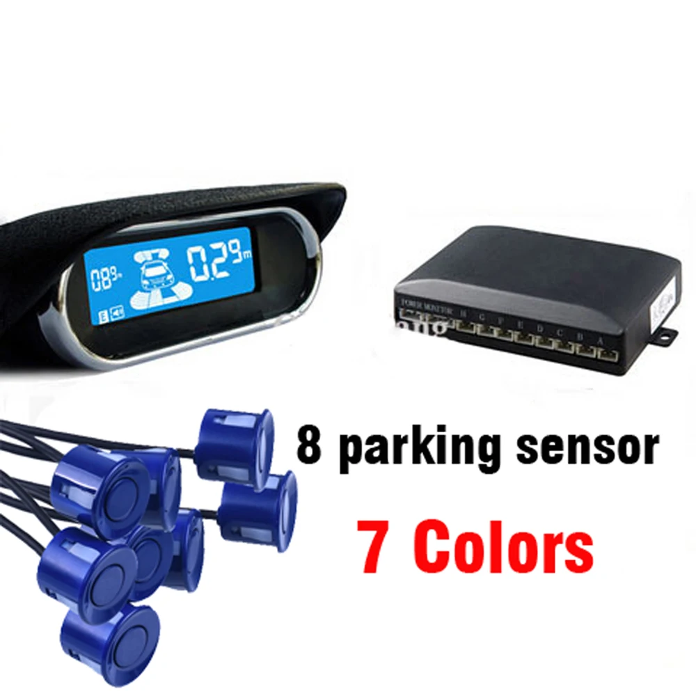 Kit sensores aparcamiento LED 12V con pantalla radar respaldo