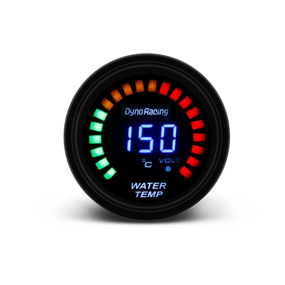 Dynoracing medidores digitales 52 mm 20 LED – presión turbo y temperatura - imagen 2