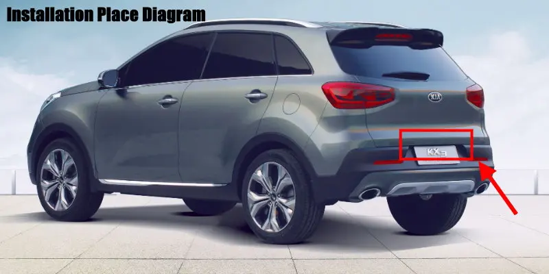 Cámara de visión trasera CCD para KIA KX3 2015-2018