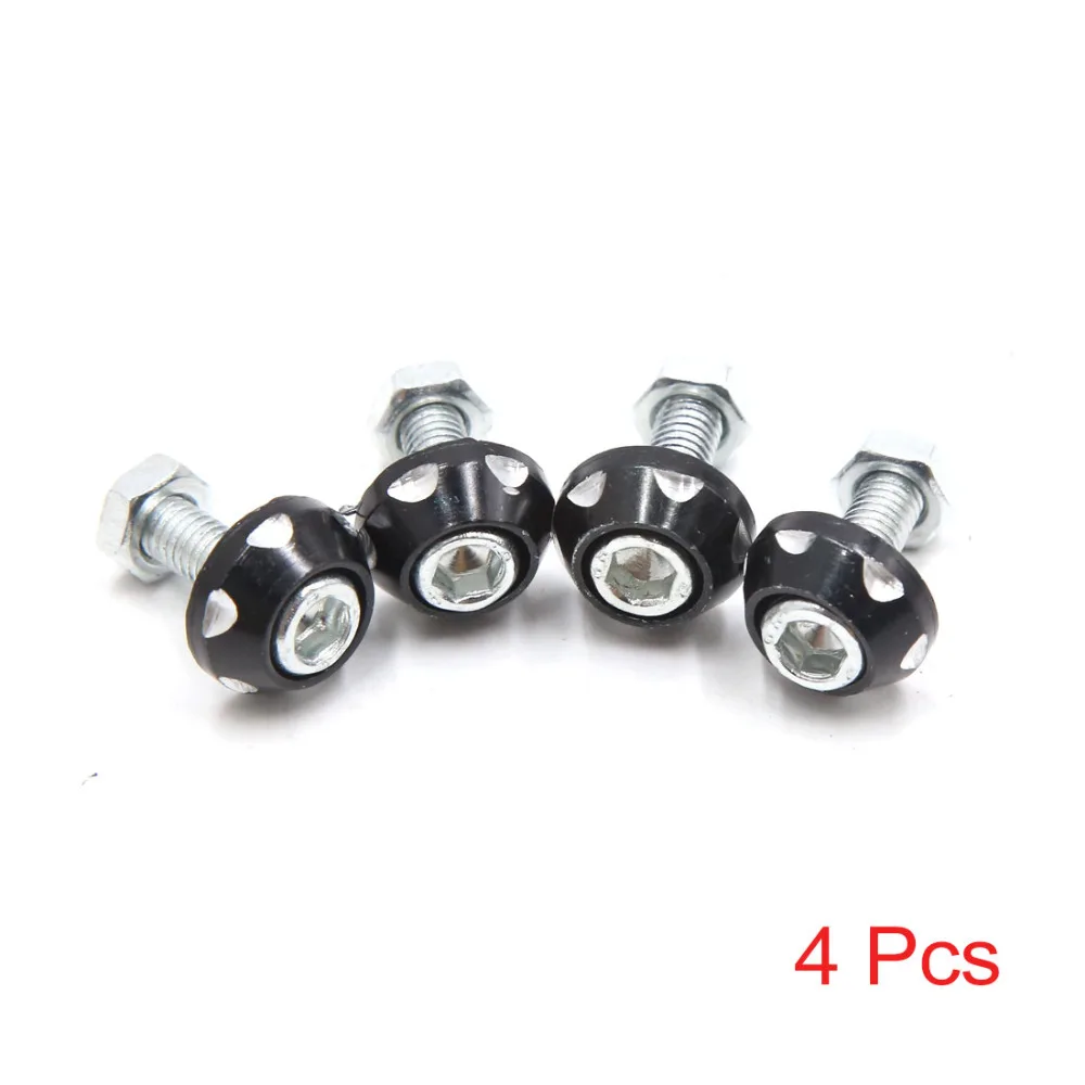 Tornillos decorativos M6 en aluminum para matrícula