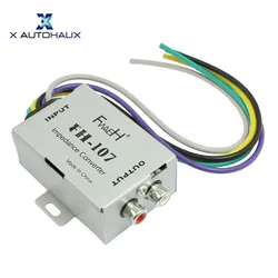 AUTOHAUX convertidor de nivel audio estéreo alta/baja a línea