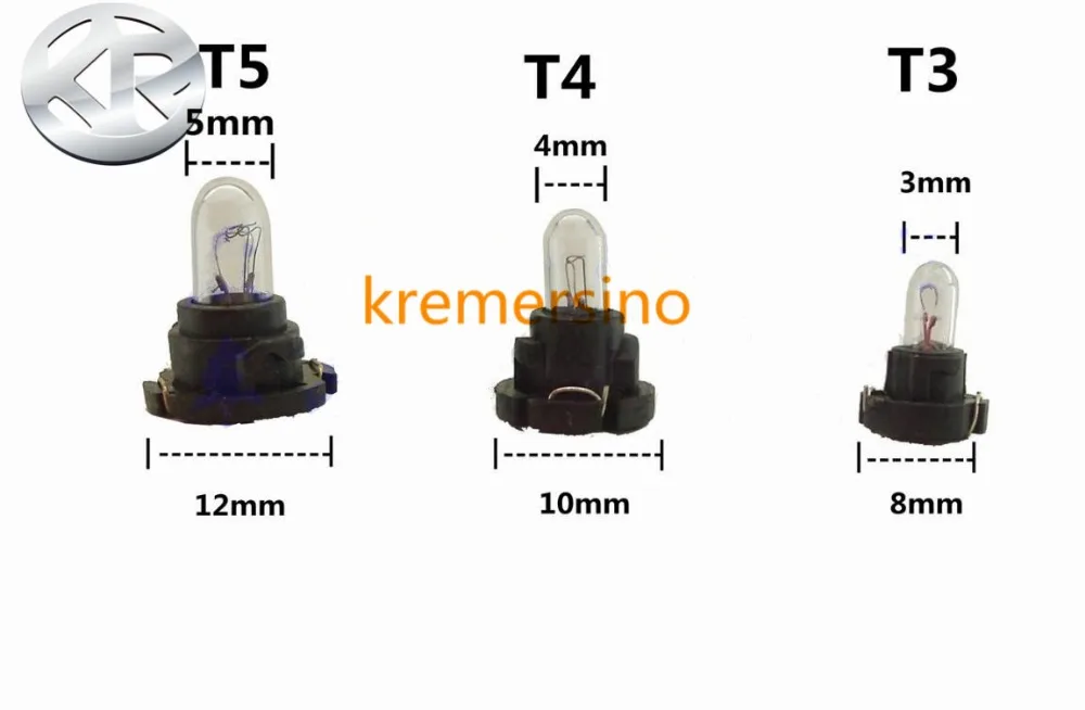 Bombillas LED azules para salpicadero, formato T5