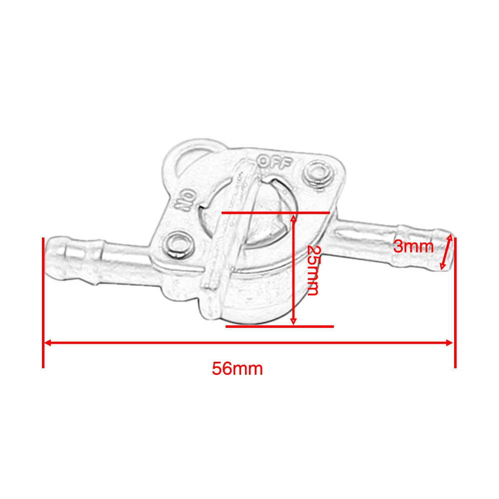 ZS Racing Universal 6mm Motocicleta Gasolina Grifo de Combustible Interruptor de Llave - imagen 3