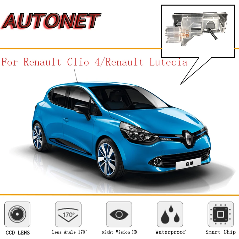 AUTONET Cámara de marcha atrás CCD para Renault Clio 4 2012-2018