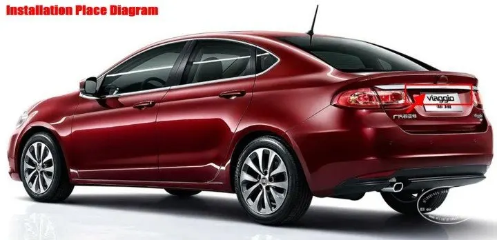 Cámara de visión trasera HD CCD para FIAT Viaggio