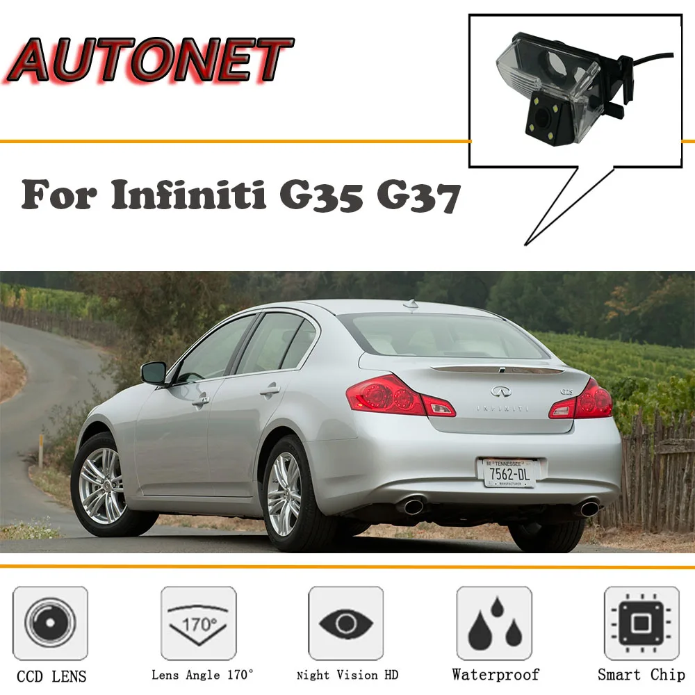 Cámara de visión trasera AUTONET para Infiniti G37/G35 marcha atrás