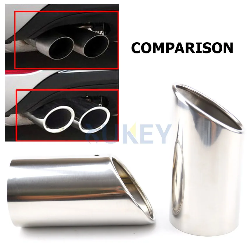 Puntas de escape terminal Audi A1 A3 A4 Q5 1.8T 2.0T - imagen 3