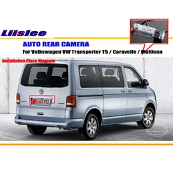 Cámara de visión trasera AUTO HD CCD para VW Transporter T5 Multivan