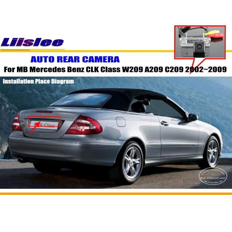 Cámara de marcha atrás HD CCD para Mercedes-Benz CLK W209 2002-2009