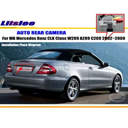 Cámara de marcha atrás HD CCD para Mercedes-Benz CLK W209 2002-2009
