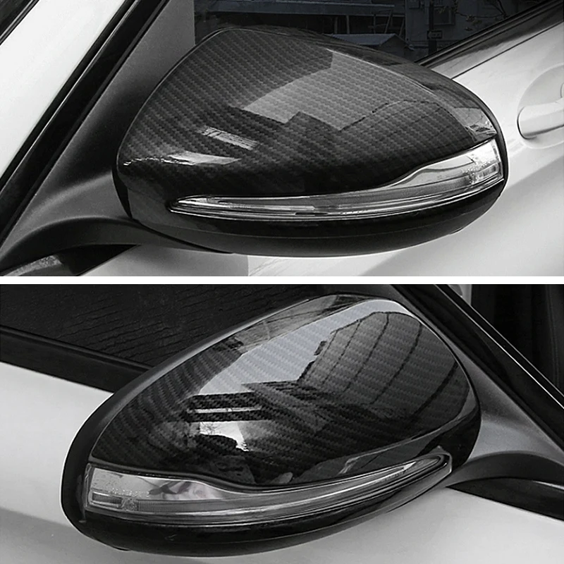 Tapa espejo retrovisor fibra carbono ABS Mercedes C W205 E W213 GLC - imagen 2