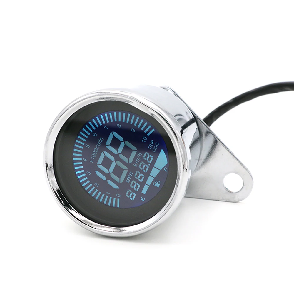 Velocímetro digital universal para moto - odómetro, tacómetro y combustible - imagen 3