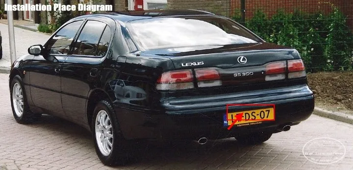 Vista frontal de la cámara trasera para Lexus GS
