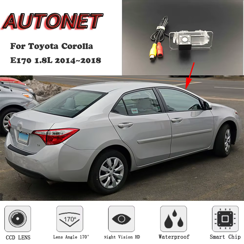 Cámara trasera AUTONET con visión nocturna para Toyota Corolla E170