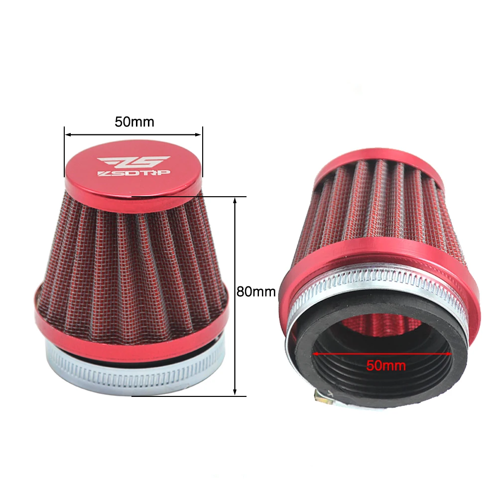 Filtro aire carburador ZS Racing 50mm para Quad - imagen 3