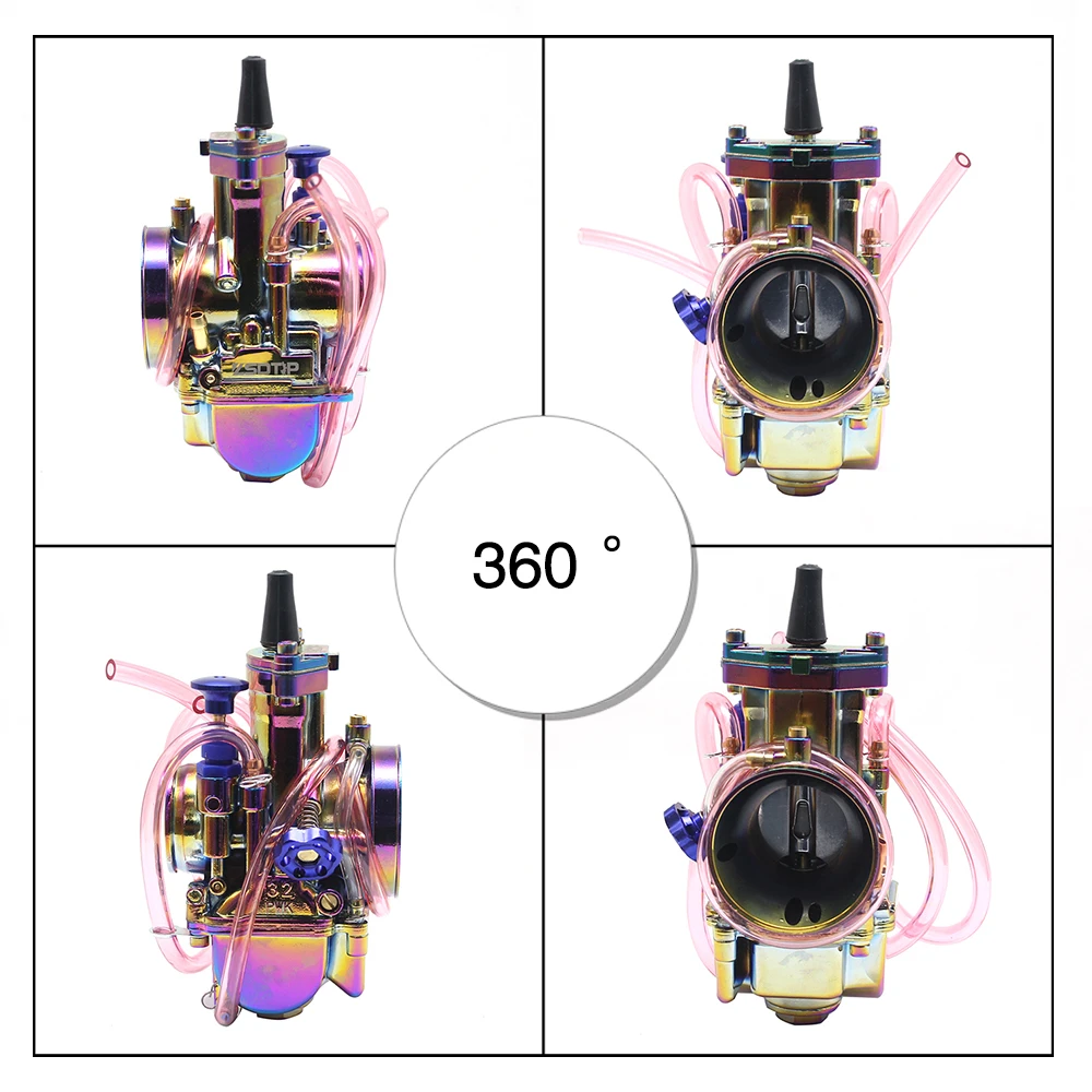 Carburador PWK ZSDTRP 24-34 mm con power jet para moto 4T y quad - imagen 5