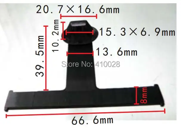 Clip sujeción cableado OEM 552-0028-0052-01 shhworldsea negro Toyota