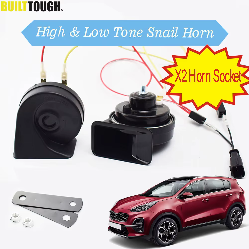 Caracol cuerno para Kia Sportage SL QL 2010, 2011, 2012, 2013, 2014, 2015, 2016, 2017, 2018, 2019, 2020 de doble paso bocinas resistentes al agua