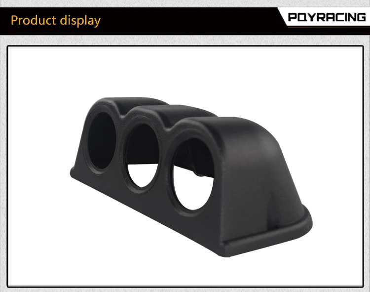 Cápsula de tablero para tres medidores de 52 mm