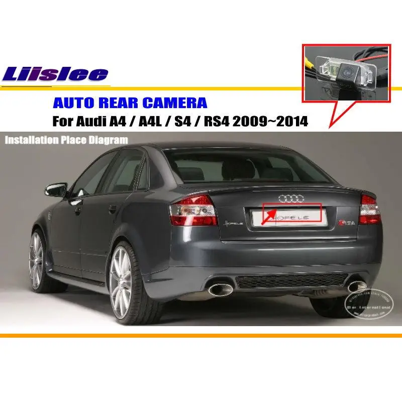 Cámara de visión trasera HD para Audi A4 A4L S4 RS4 2009-2014