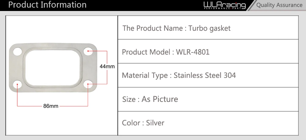 junta turbo de acero inoxidable